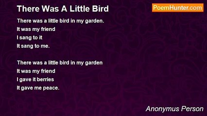 Anonymus Person - There Was A Little Bird