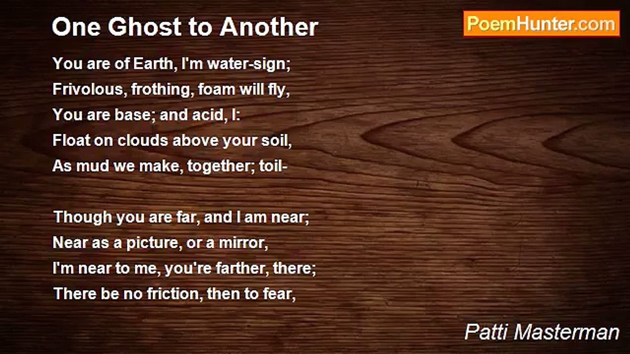Patti Masterman - One Ghost to Another