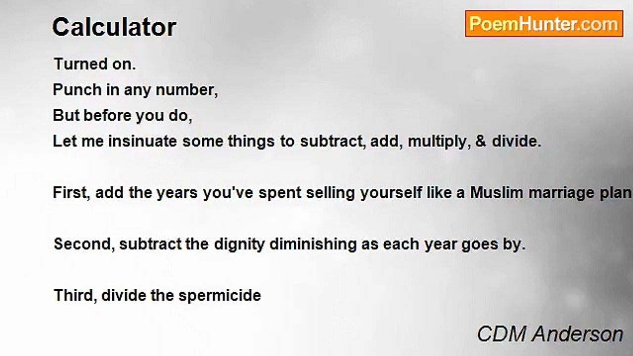 CDM Anderson - Calculator