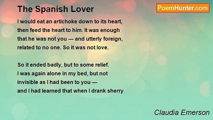 Claudia Emerson - The Spanish Lover