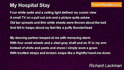 Richard Lackman - My Hospital Stay