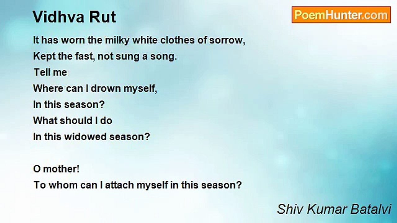 Shiv Kumar Batalvi - Vidhva Rut