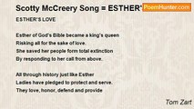 Tom Zart - Scotty McCreery Song = ESTHER'S LOVE