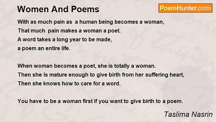 Taslima Nasrin - Women And Poems