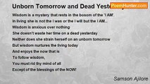 Samson Ajilore - Unborn Tomorrow and Dead Yesterday!