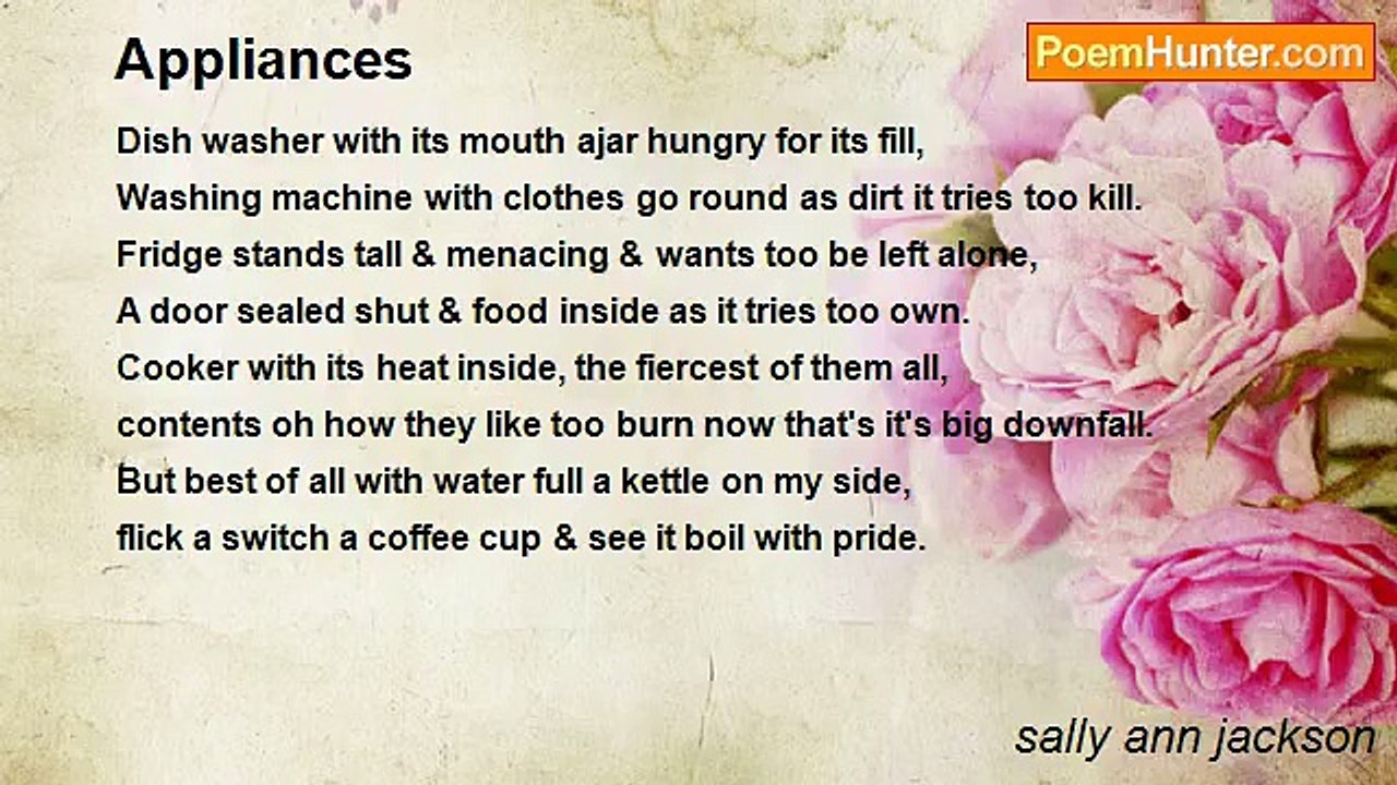 sally ann jackson - Appliances