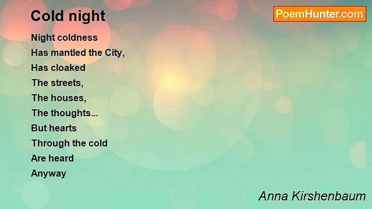 Anna Kirshenbaum - Cold night