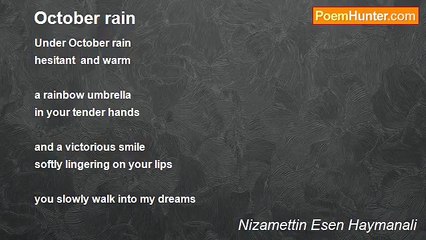 Nizamettin Esen Haymanali - October rain