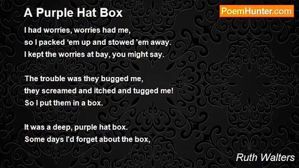 Ruth Walters - A Purple Hat Box