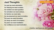 chettur aishwarya shrivastav - Just Thoughts