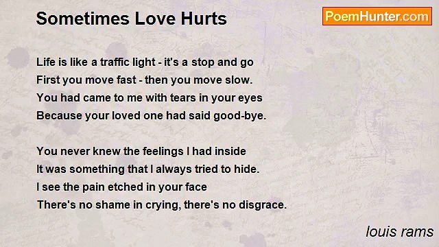 louis rams - Sometimes Love Hurts