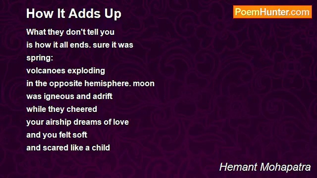 Hemant Mohapatra - How It Adds Up
