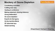 Shashikant Nishant Sharma - Mockery of Ozone Depletion