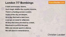 Christian Lacdael - London 7/7 Bombings