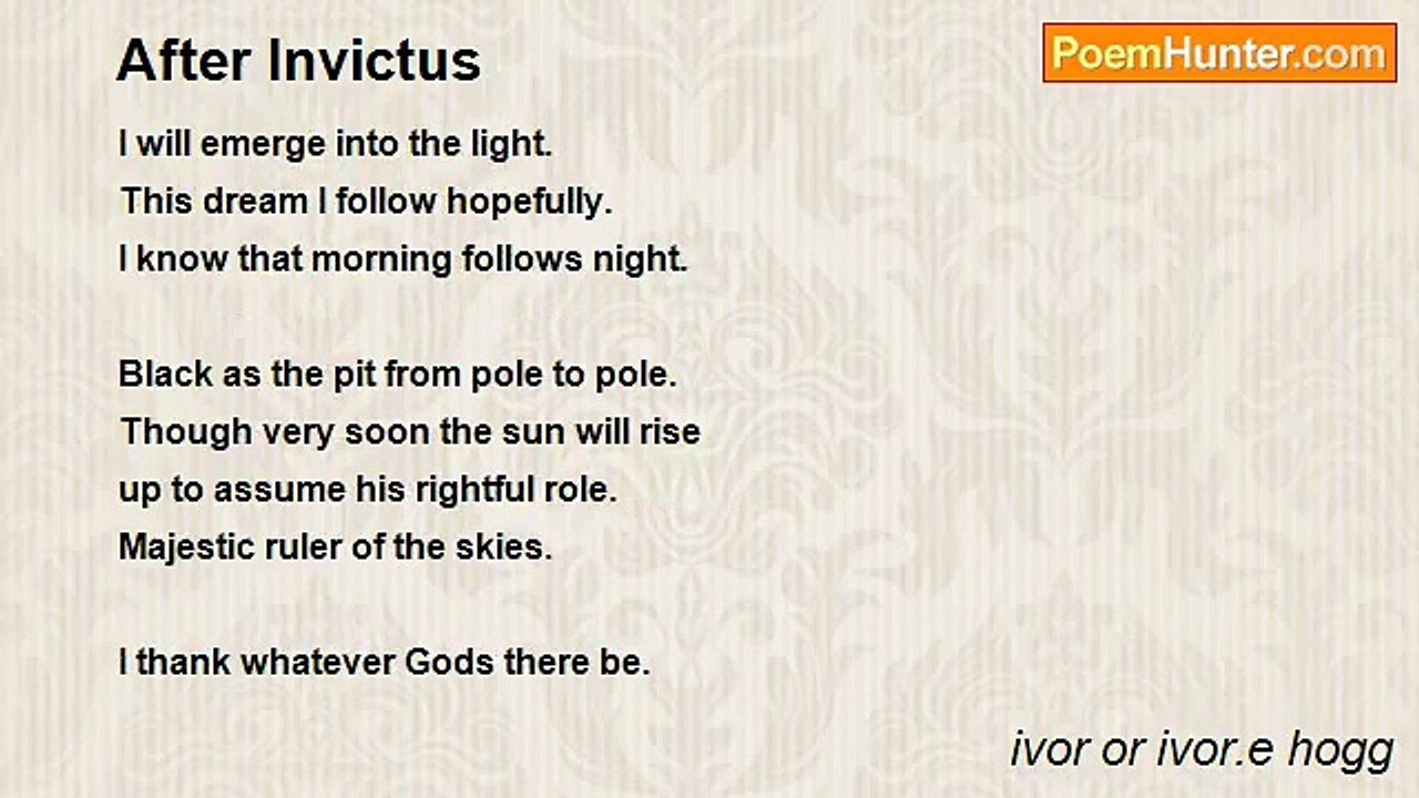 ivor or ivor.e hogg - After Invictus
