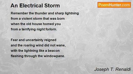 Joseph T. Renaldi - An Electrical Storm