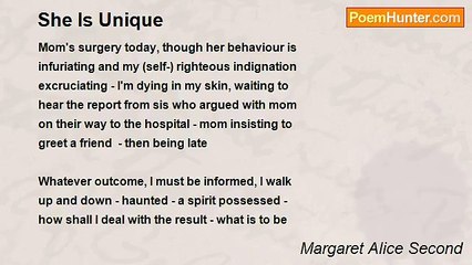 Margaret Alice Second - She Is Unique