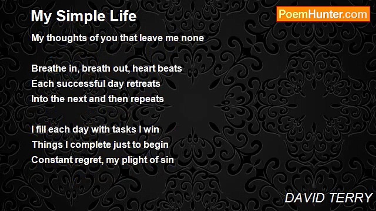 DAVID TERRY - My Simple Life