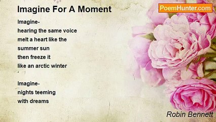 Robin Bennett - Imagine For A Moment