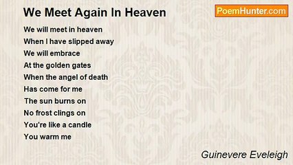 Guinevere Eveleigh - We Meet Again In Heaven