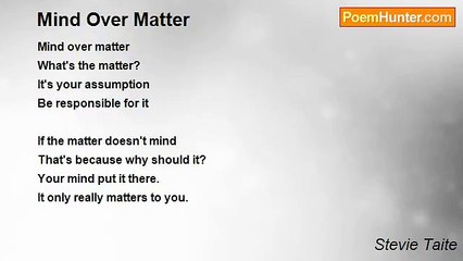 Stevie Taite - Mind Over Matter