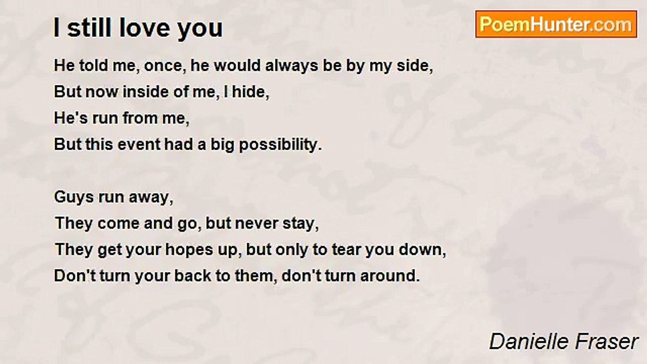 Danielle Fraser - I still love you