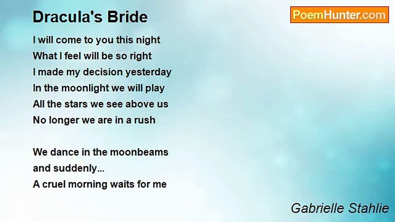 Gabrielle Stahlie - Dracula's Bride