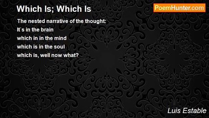 Luis Estable - Which Is; Which Is