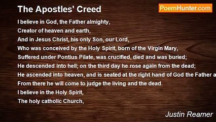 Justin Reamer - The Apostles' Creed