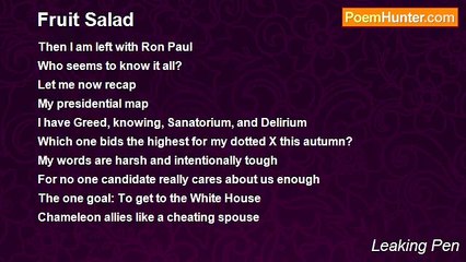 Leaking Pen - Fruit Salad