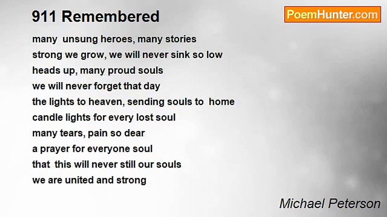 Michael Peterson - 911 Remembered