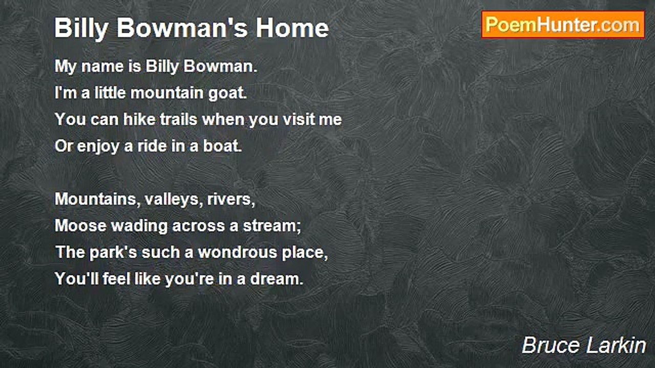 Bruce Larkin - Billy Bowman's Home