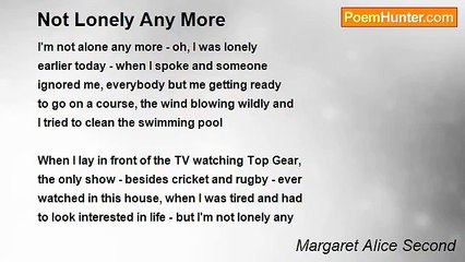 Margaret Alice Second - Not Lonely Any More