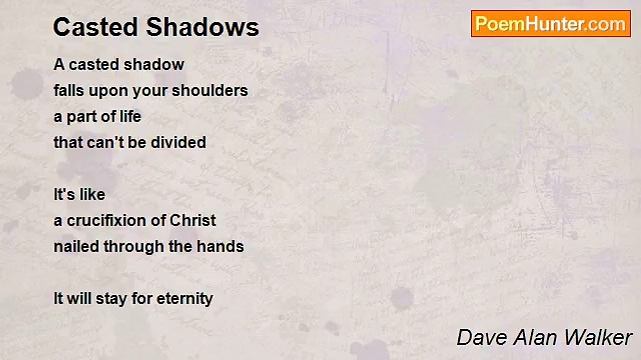 Dave Alan Walker - Casted Shadows