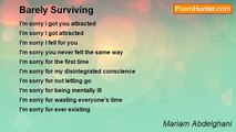 Mariam Abdelghani - Barely Surviving