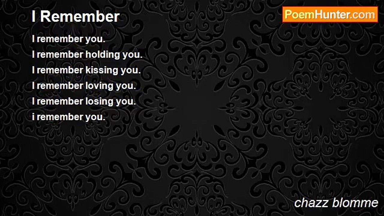 chazz blomme - I Remember
