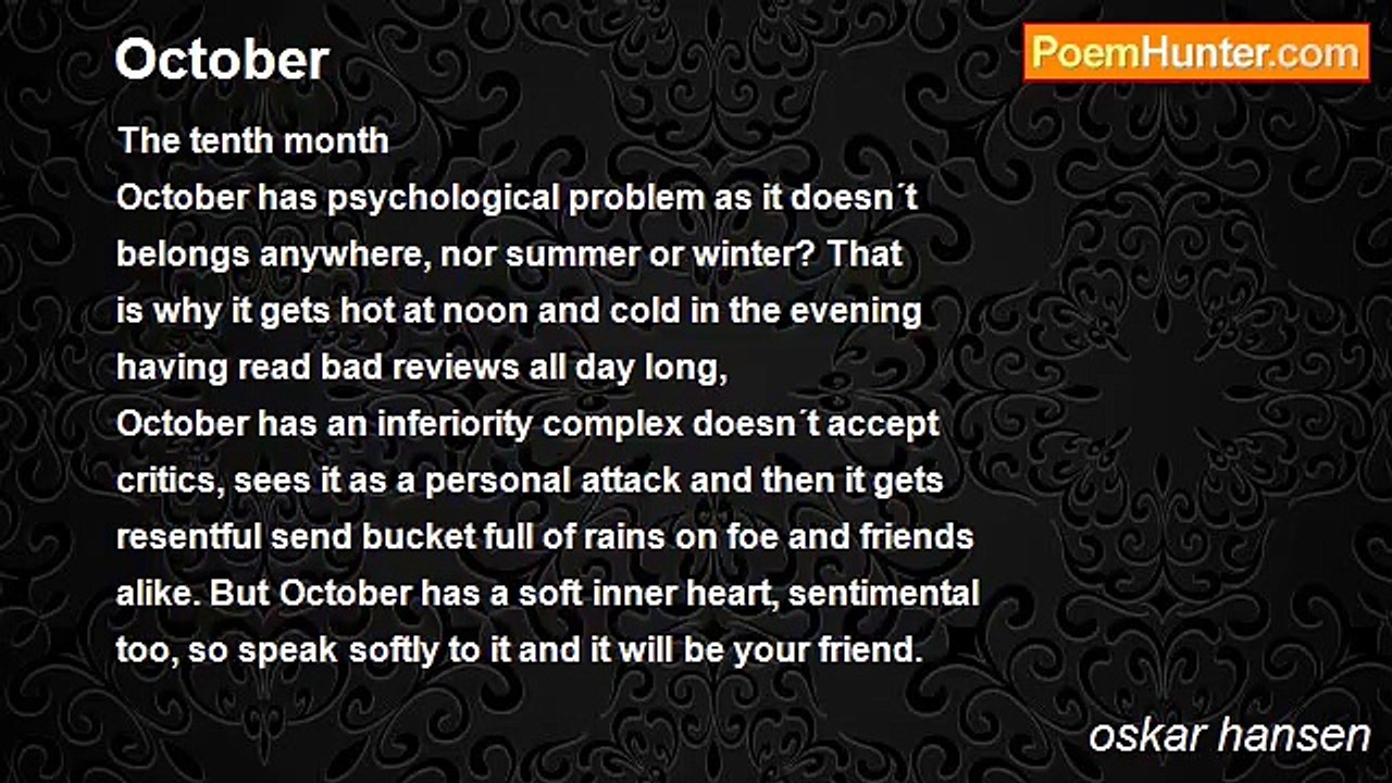 oskar hansen - October