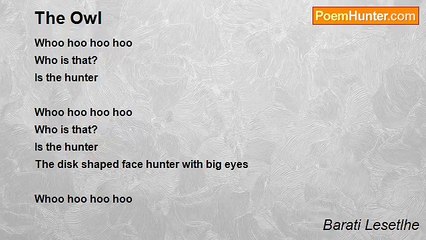 Barati Lesetlhe - The Owl