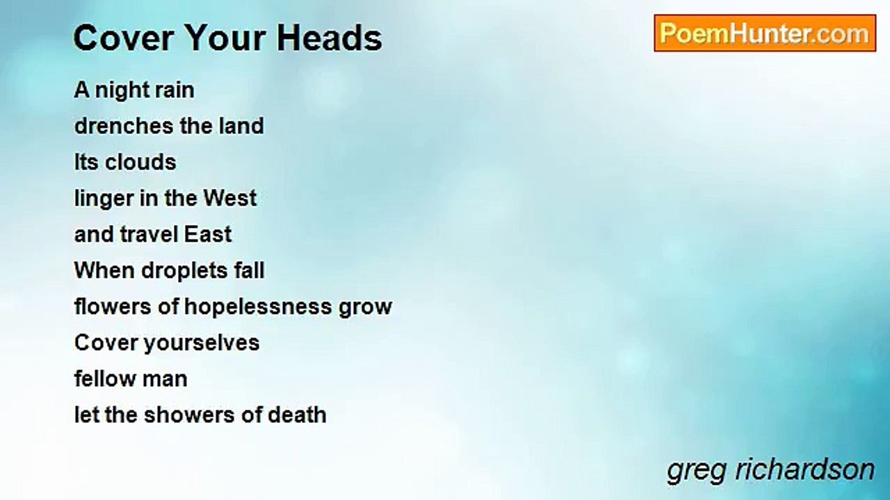 greg richardson - Cover Your Heads