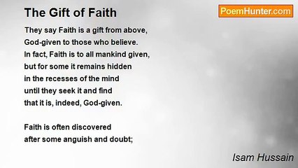 Isam Hussain - The Gift of Faith