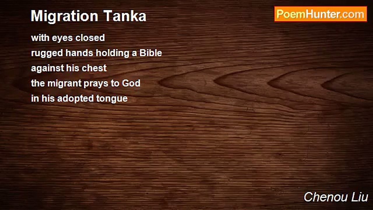 Chenou Liu - Migration Tanka