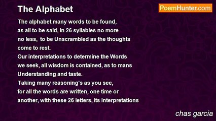 chas garcia - The Alphabet