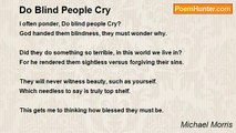 Michael Morris - Do Blind People Cry