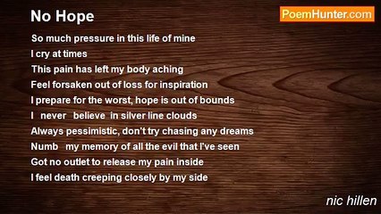 nic hillen - No Hope