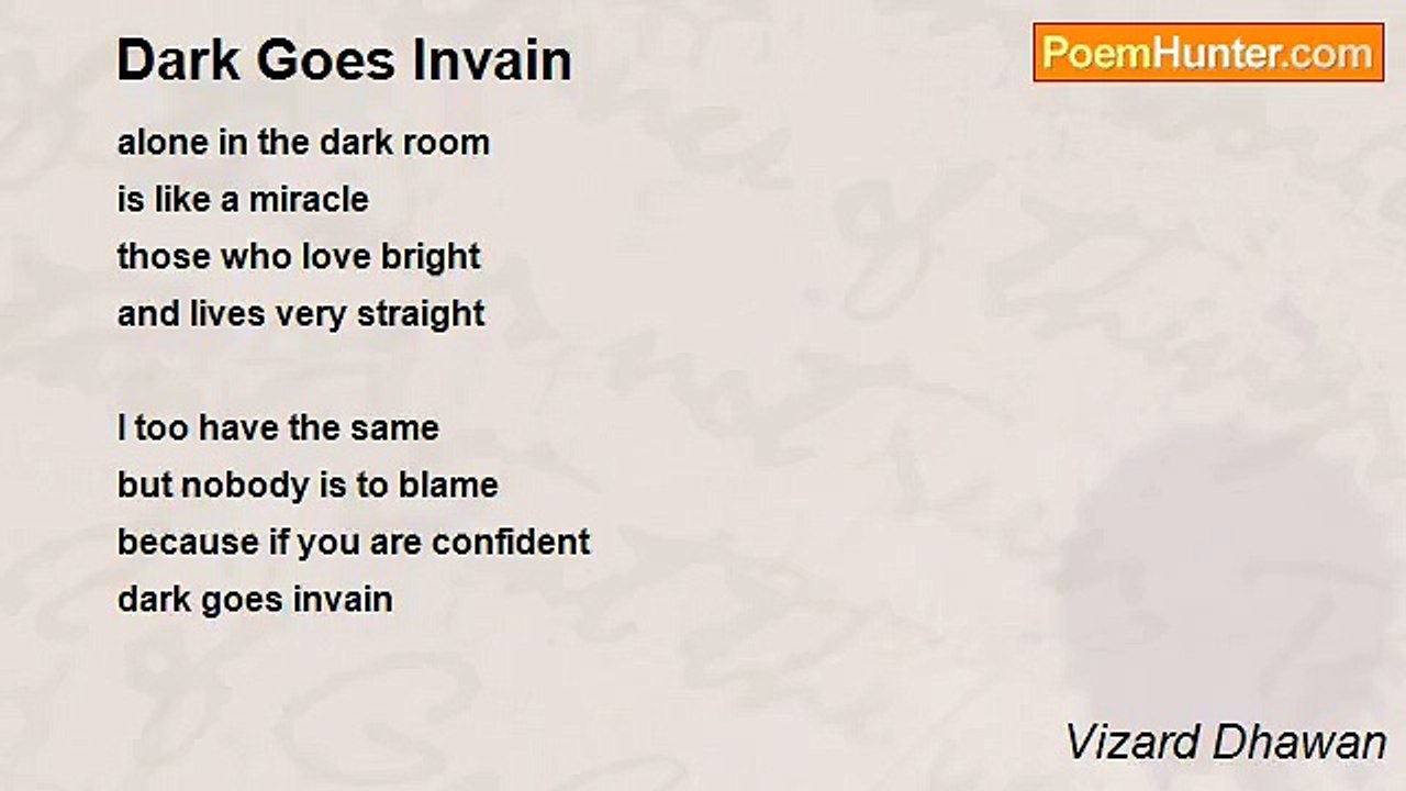Vizard Dhawan - Dark Goes Invain