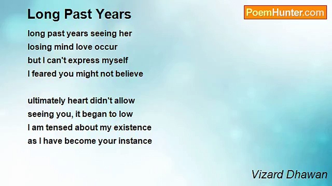 Vizard Dhawan - Long Past Years