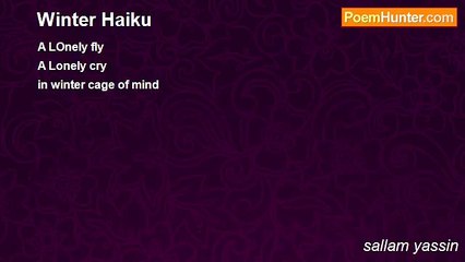 sallam yassin - Winter Haiku