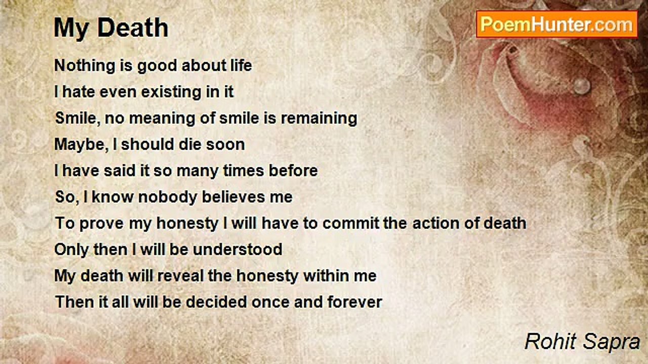 Rohit Sapra - My Death