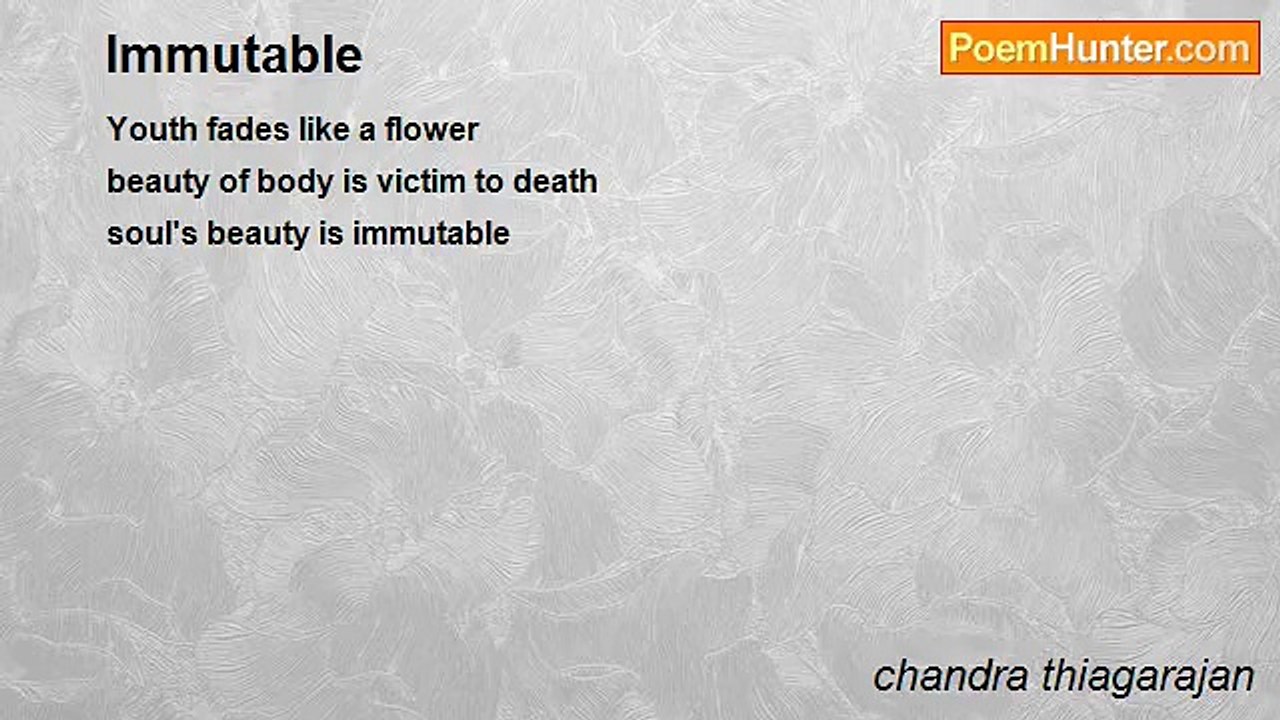 chandra thiagarajan - Immutable