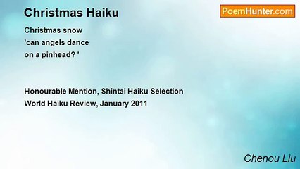 Chenou Liu - Christmas Haiku